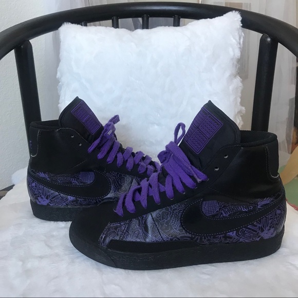 nike blazer high purple
